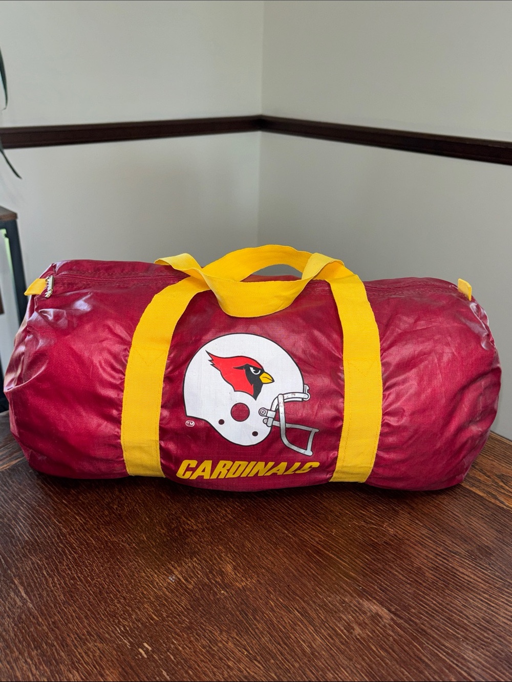 Vintage St. Louis Cardinals Red Duffel Bag w/ Original Helmet Logo 70’s 80’s